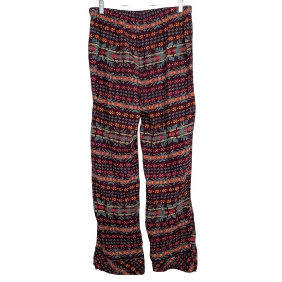 Woolrich Southwestern Flannel Pajama Pants Womens Size Medium Red Geometric - Picture 7 of 12